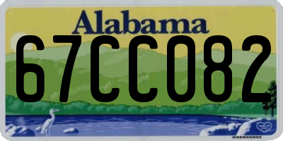 AL license plate 67CC082