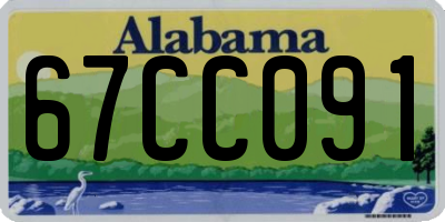AL license plate 67CC091