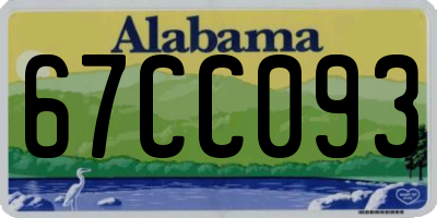 AL license plate 67CC093