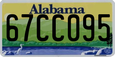 AL license plate 67CC095