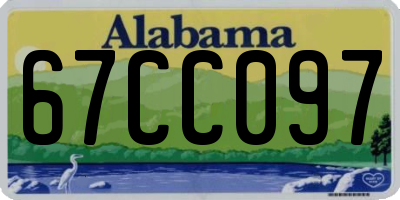 AL license plate 67CC097