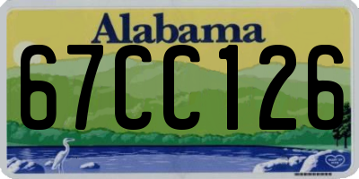 AL license plate 67CC126