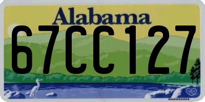 AL license plate 67CC127