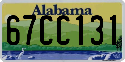 AL license plate 67CC131