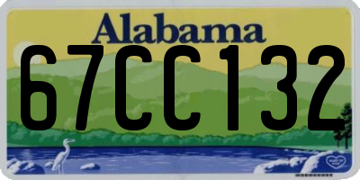 AL license plate 67CC132