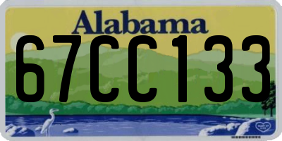 AL license plate 67CC133