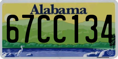 AL license plate 67CC134