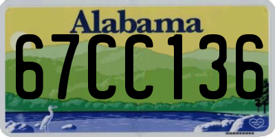 AL license plate 67CC136