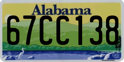 AL license plate 67CC138