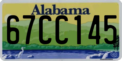 AL license plate 67CC145