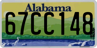 AL license plate 67CC148
