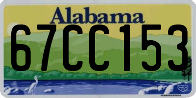 AL license plate 67CC153
