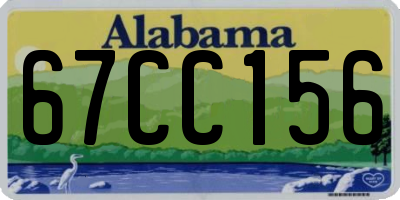 AL license plate 67CC156