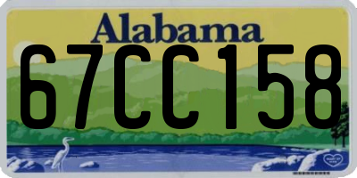 AL license plate 67CC158