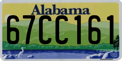 AL license plate 67CC161