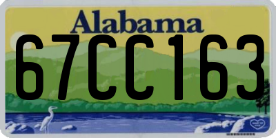 AL license plate 67CC163