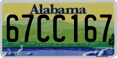 AL license plate 67CC167