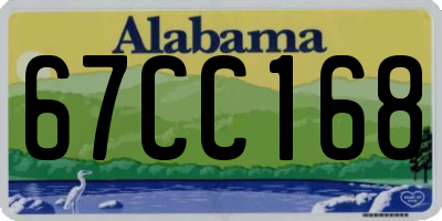 AL license plate 67CC168