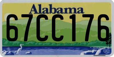 AL license plate 67CC176