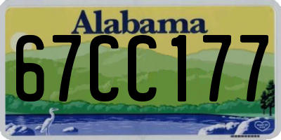 AL license plate 67CC177