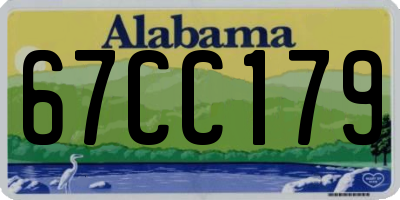 AL license plate 67CC179