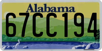 AL license plate 67CC194