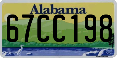 AL license plate 67CC198