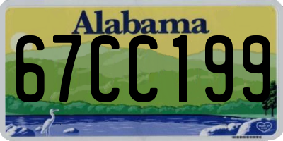 AL license plate 67CC199