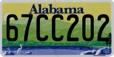 AL license plate 67CC202