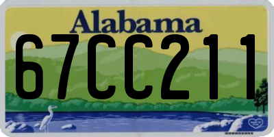 AL license plate 67CC211