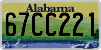 AL license plate 67CC221