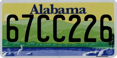 AL license plate 67CC226