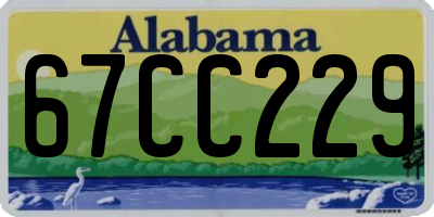 AL license plate 67CC229