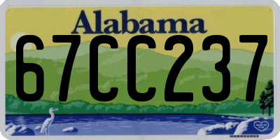 AL license plate 67CC237