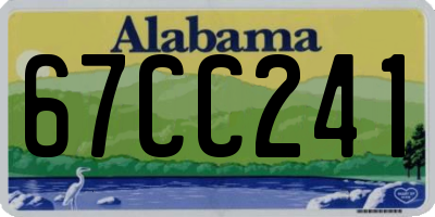 AL license plate 67CC241