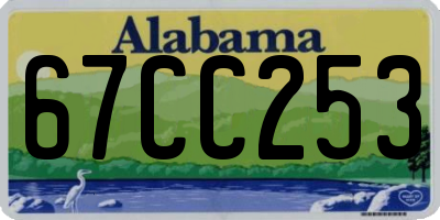 AL license plate 67CC253