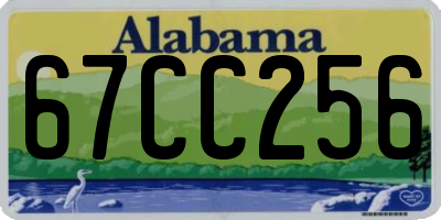 AL license plate 67CC256