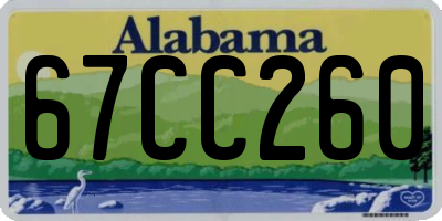 AL license plate 67CC260