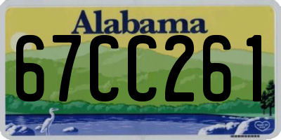 AL license plate 67CC261