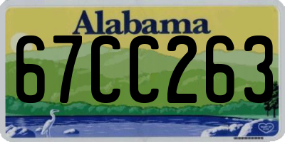 AL license plate 67CC263