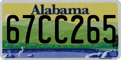 AL license plate 67CC265