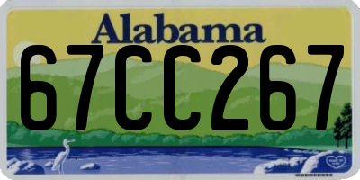 AL license plate 67CC267