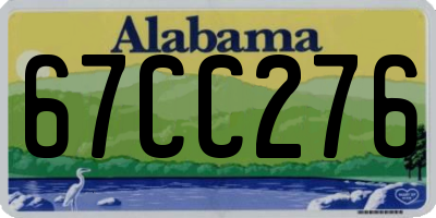 AL license plate 67CC276