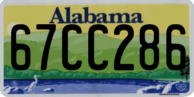 AL license plate 67CC286