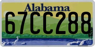 AL license plate 67CC288