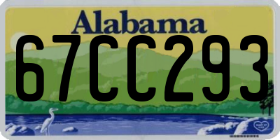 AL license plate 67CC293
