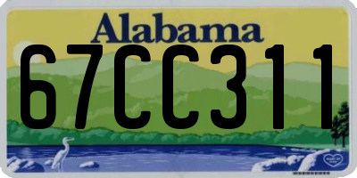 AL license plate 67CC311