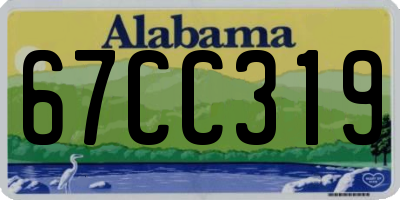 AL license plate 67CC319