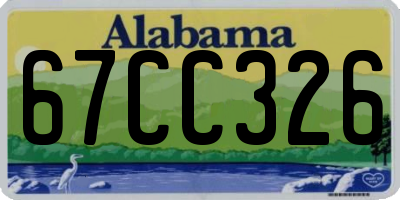 AL license plate 67CC326