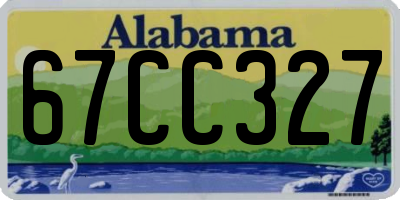 AL license plate 67CC327